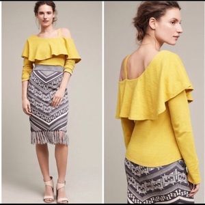 Anthro Postmark One Shoulder Top